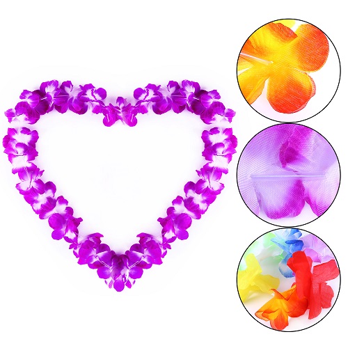 GINMIC 40Pcs Tropical Hawaiian Leis, Luau Party Favors