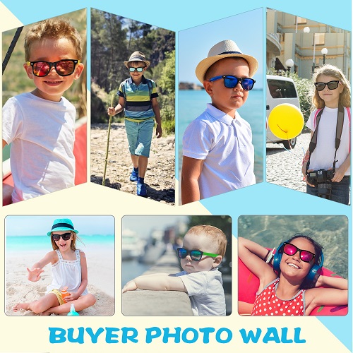 GINMIC Kids Sunglasses Party Favors, 24Pack Neon Sunglasses with UV400 Protection in Bulk for Kids