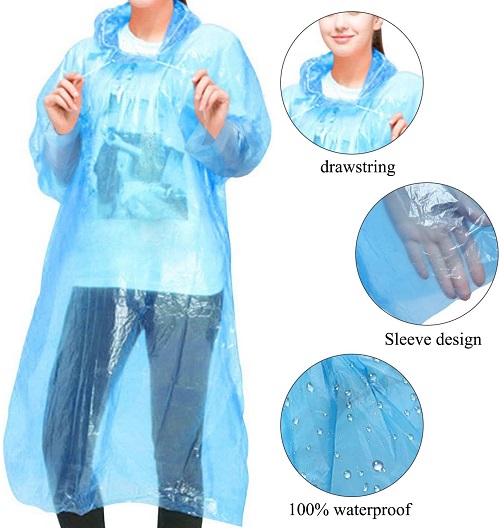 GINMIC Ponchos Family Pack - Rain Ponchos for Kids and Adults