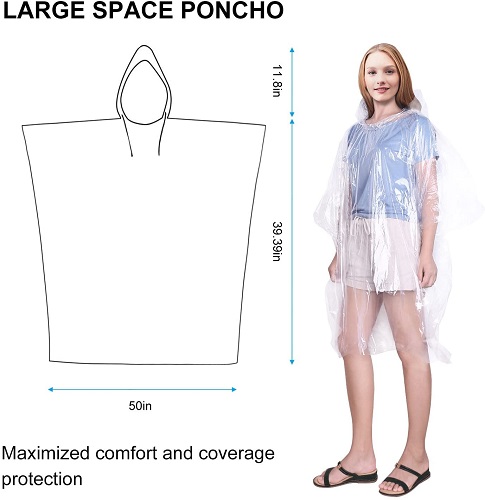 GINMIC Ponchos Family Pack - Rain Ponchos for Kids and Adults