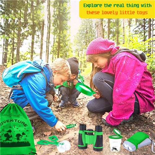 GINMIC Kids Explorer Kit & Bug Catching Kit, 11 Pcs Outdoor Exploration Kit for Kids