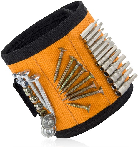 GINMIC Magnetic Wristband, Tool Belt, with 20 Strong Magnets